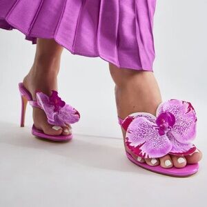 SO ME pink patent orchid heels